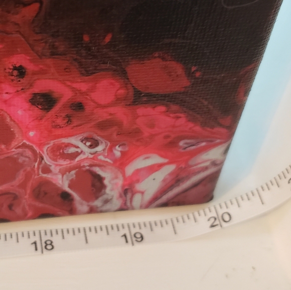 HP🎉Original Handmade Acrylic Large Abstract Fluid Art Painting by CEO - Picture 2 of 5